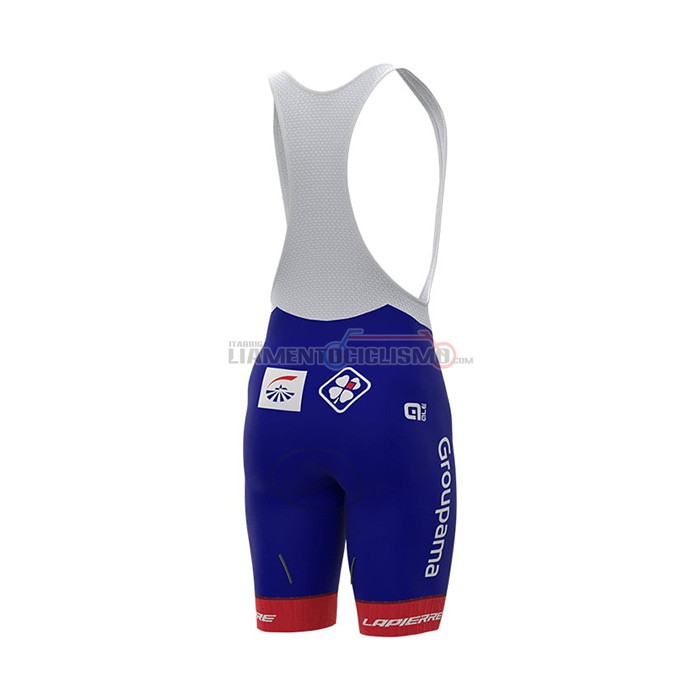 Abbigliamento Ciclismo Groupama FDJ Manica Corta 2022 Rosso Blu